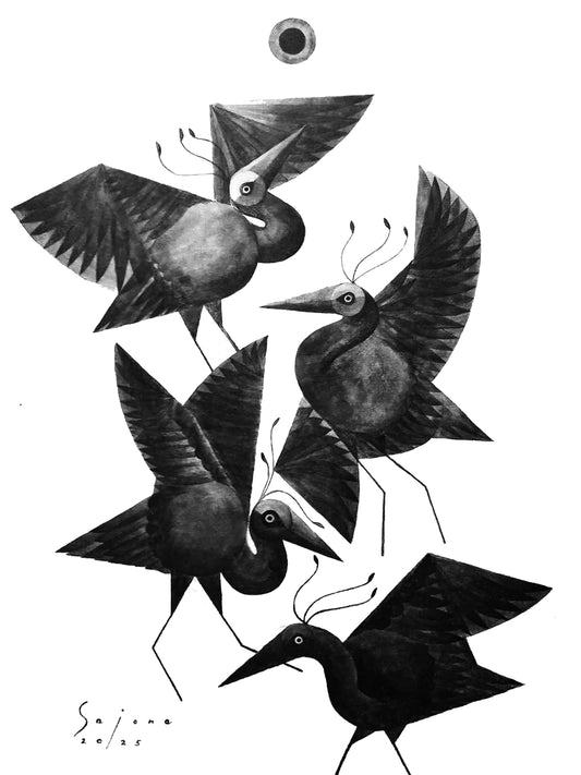 Egrets Dance of Gratitude