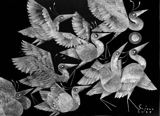 Egrets Ascending Ii