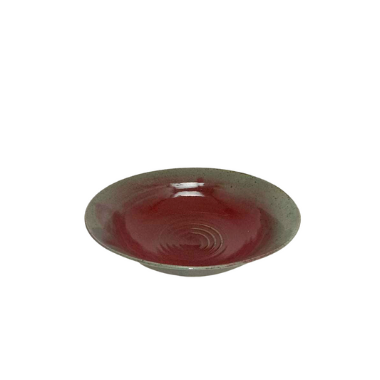 Shallow Red Bowl